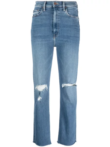 Proste jeansy Mother niebieskie