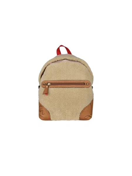 Torba Christian Louboutin skórzana beżowa