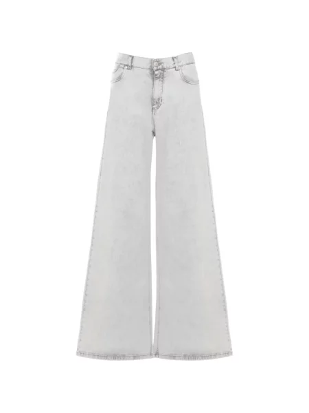 Szerokie jeansy Panicale szare