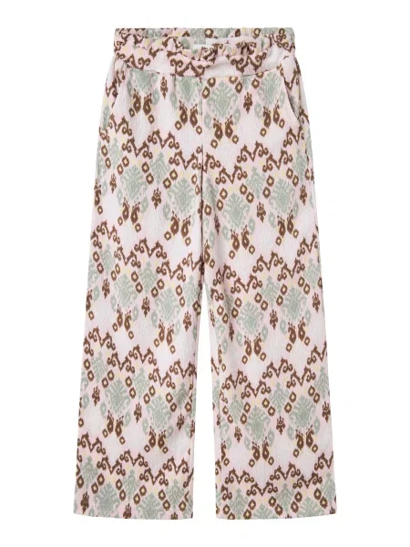 NAME IT Pantaloni Hamsa maro verde mentă / roz galben