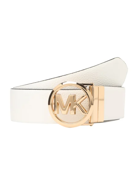 MICHAEL Michael Kors obojstranný opasok dámsky kožený biela