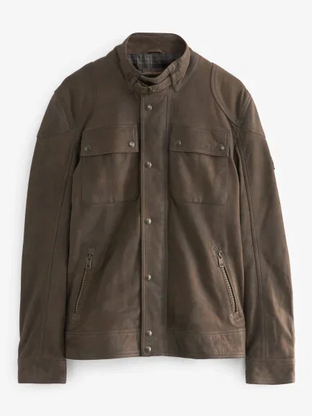 Next Geacă de primăvară-toamnă maro