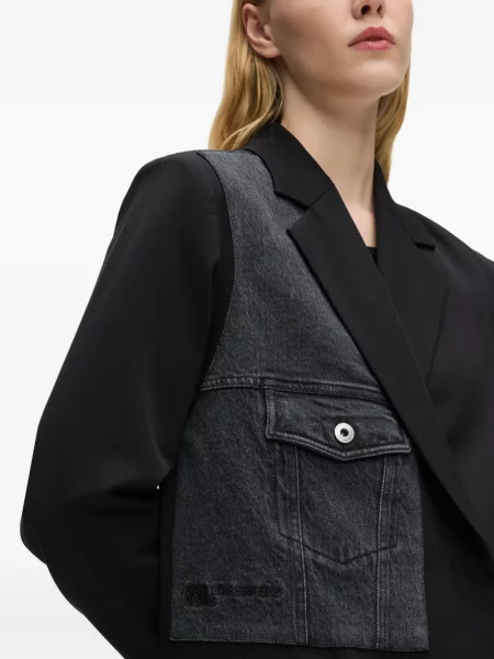 Μπλέιζερ Karl Lagerfeld Jeans μαύρο