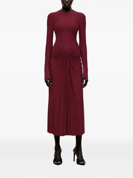 Rochie midi Victoria Beckham roșu