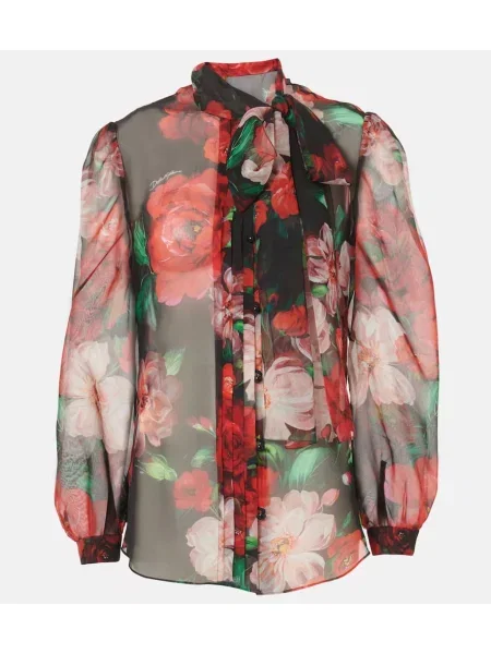 Cămașă Dolce&gabbana de mătase cu model floral