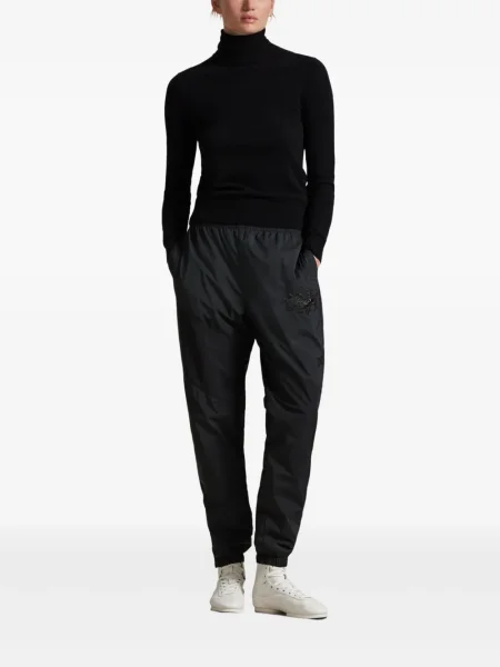 Șapcă Polo Ralph Lauren de mătase cu broderie cu dungi negru
