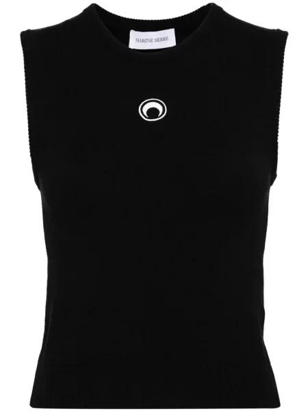 Top Marine Serre tricotate negru