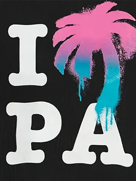 Hanorac Palm Angels cu imagine negru