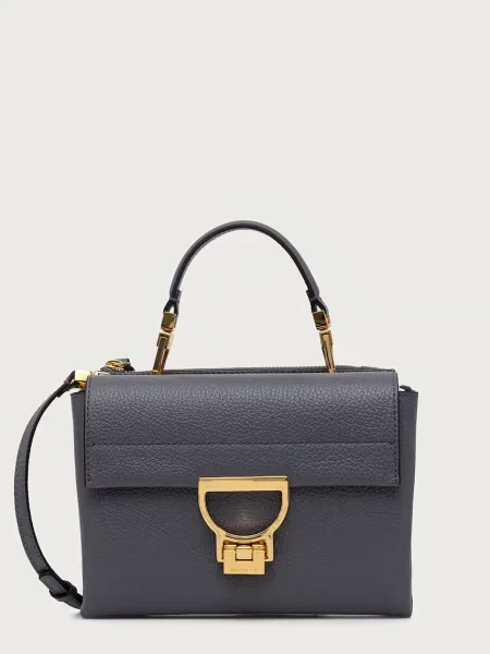 Coccinelle geantă crossbody pentru femei din piele gri