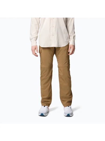 Pantaloni de trekking pentru bărbați Columbia Silver Ridge Utility Convertible delta argintiu