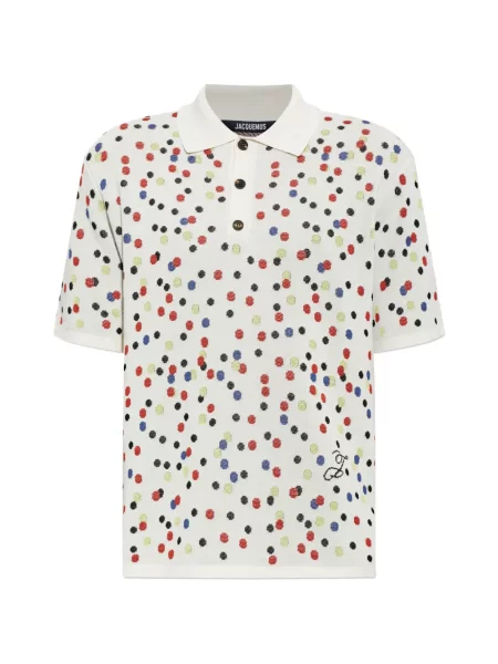 Tricou polo Jacquemus alb