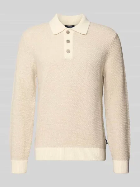 Sweter z mieszanki wełny z dodatkiem model Joop! Collection biały