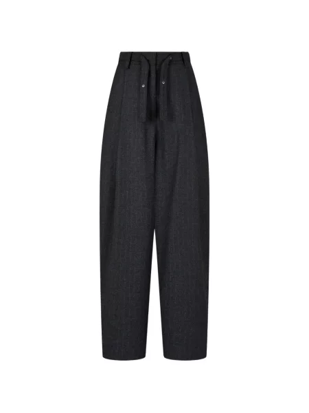 Pantaloni Tomboy cu cordon gri