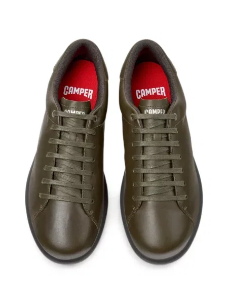Sneakerși Camper din piele verde