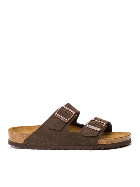 Šľapky Birkenstock Arizona zamsz hnedá