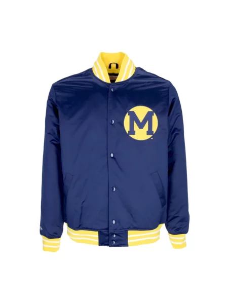 Kurtka bomber Mitchell & Ness niebieski