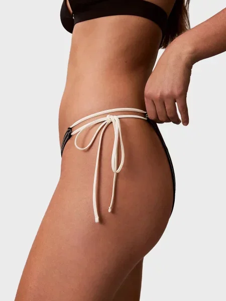 Трусы Calvin Klein на завязках черные