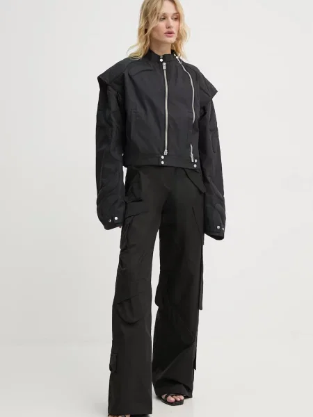 Штани Heliot Emil фасон cargo висока посадка чорний