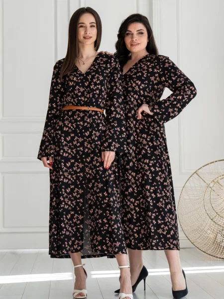 Сукня максі RiMari текстиль чорний