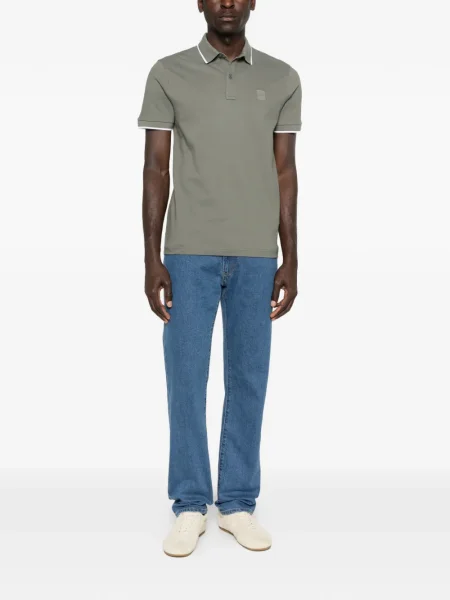 Polo Boss scurt verde