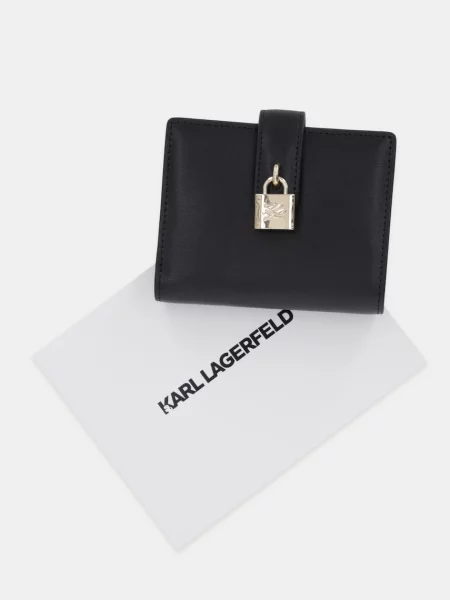 Кошелек Karl Lagerfeld с автографом черный