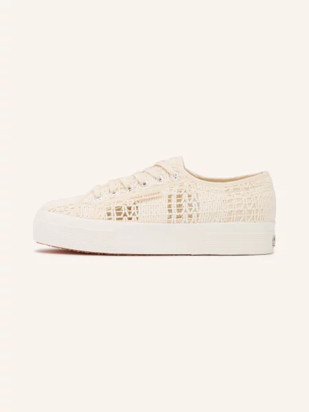 Superga Tenisky Platform Crochet režná