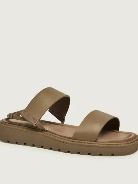 Calvin Klein De piele sandale maro