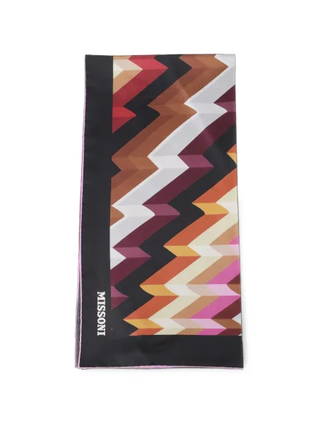 Fular Missoni cu imagine negru