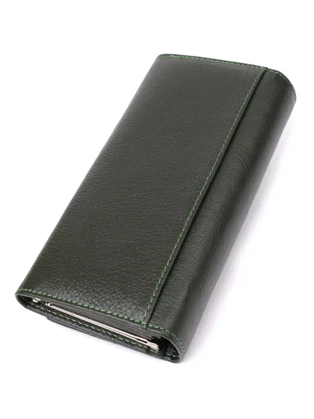 ST Leather Accessories Гаманець Шкіра зелений
