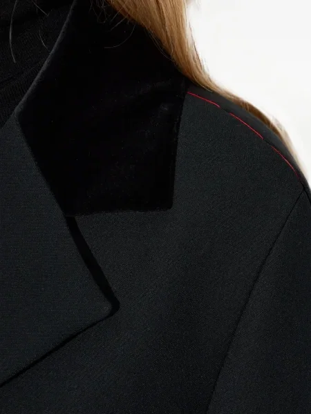 Palton Max Mara de catifea negru
