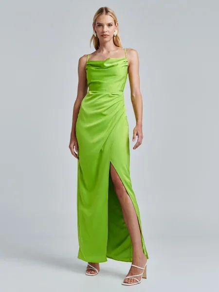 BWLDR Rochie de seară Reenie măr verde