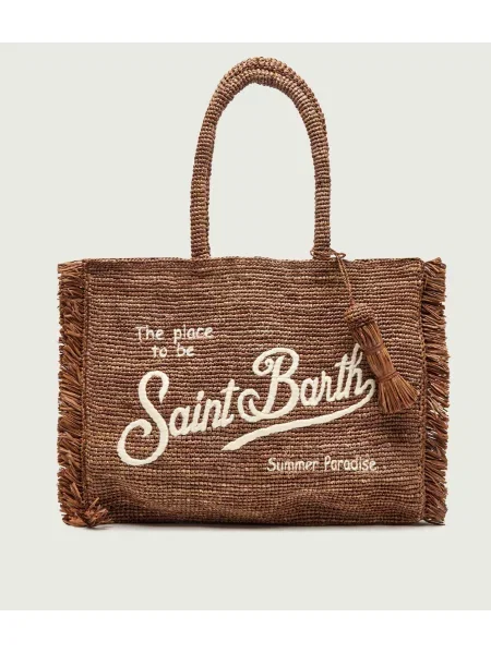 ST.Barth Geantă de plajă Vanity maro