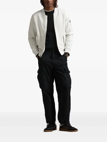 Pletene sportske kratke hlače Polo Ralph Lauren s printom bijela