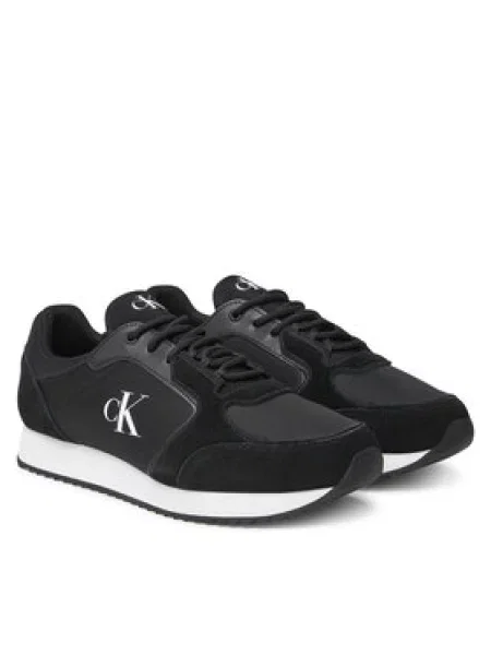 Krajkové retro tenisky Calvin Klein Jeans černé