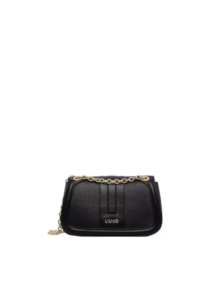 Torebka crossbody Liu Jo skórzana czarna