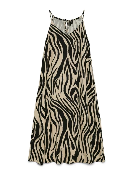 VERO MODA Rochie VMJesmilo grej / negru bej