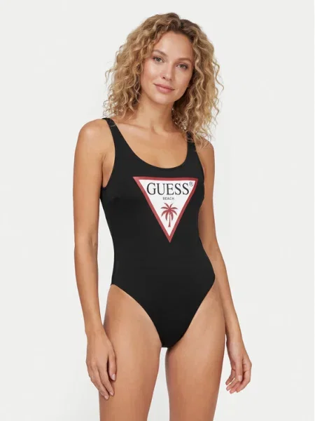 GUESS Costum de baie întreg VIOLET roșu / negru alb