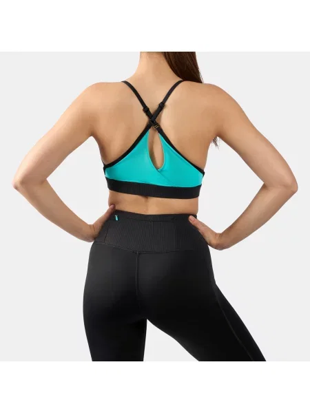 Reebok Athlete Speed Strappy stanik sportowyunisex BLACK/TWISTED TURQUOISE Size: czarny