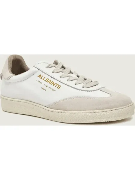 AllSaints Teniși din piele THELMA | piele întoarsă alb