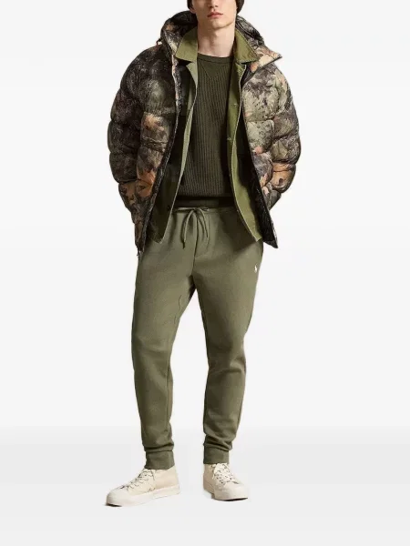 Gulerat pulover Polo Ralph Lauren cu autograf alergare verde