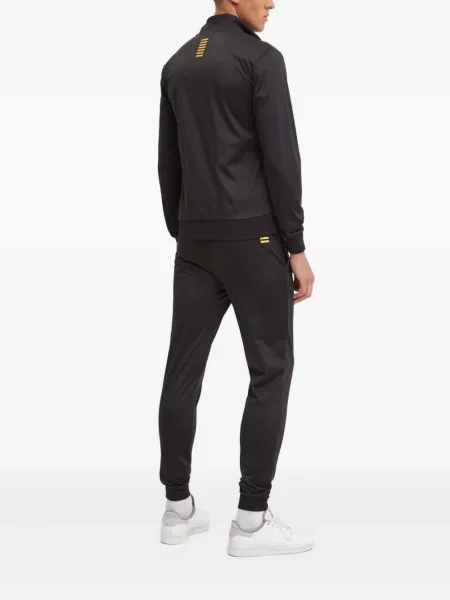 Pantaloni Ea7 Emporio Armani cu autograf negru