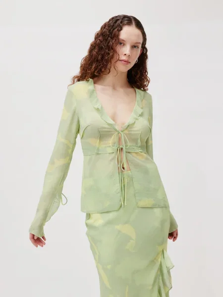 LeGer by Lena Gercke Blúz Theres / világoszöld sárga