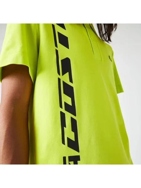Lacoste Koszulka Polo O Regularnym Kroju Markowa Piqué żółta