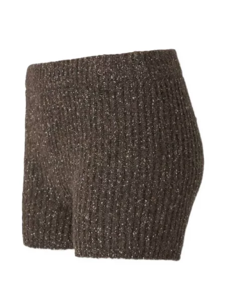 Pantaloni scurți Ely Ely tricotate maro