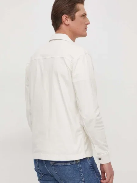 Košilová bunda Pepe Jeans béžová černá