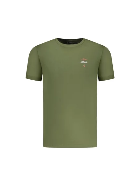 Aeronautica Militare T-Shirt Girocollo Khaki zielona