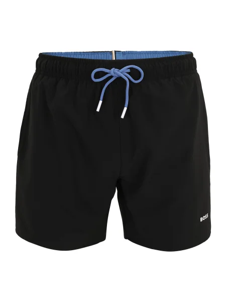 BOSS Kratke kopalne hlače Tio črna bela