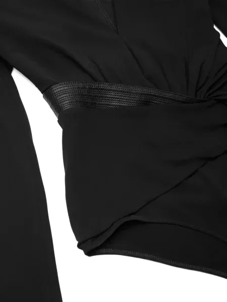 Bluză Versace din piele negru