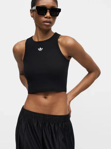 ADIDAS ORIGINALS Top ESS čierna biela