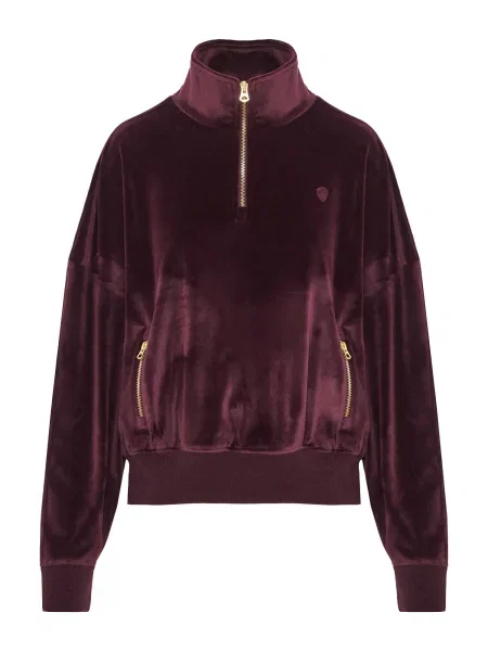 Funky Buddha Pulover burgundy roșu